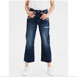 American Eagle Wide Leg Crop Jean - Short